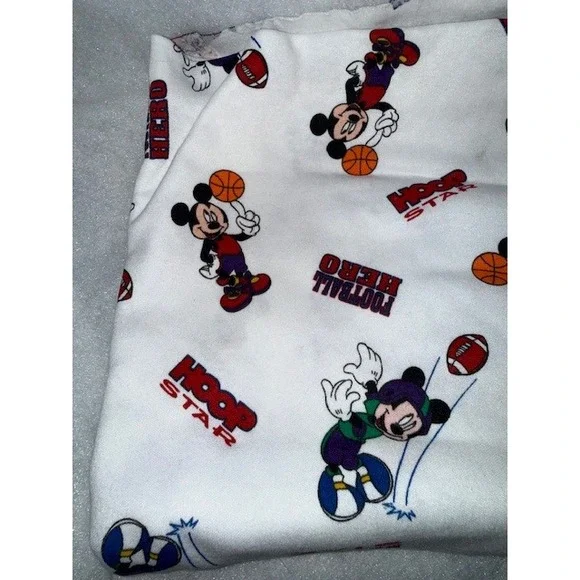Disney Mickey Mouse Sports All Over Print Fabric - Picture 2 of 3